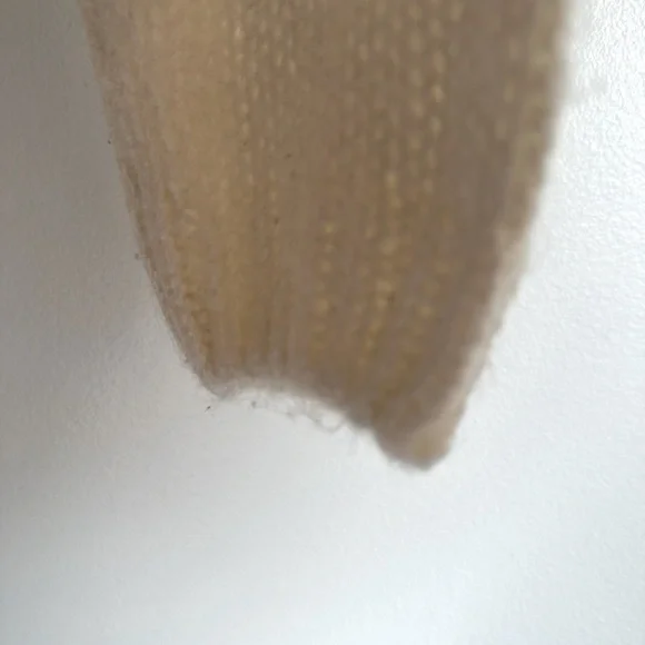 Divided H&M Knit Cropped Sweater Womens Size Medium Cream Mock Neck Long Sleeve - Picture 2 of 7